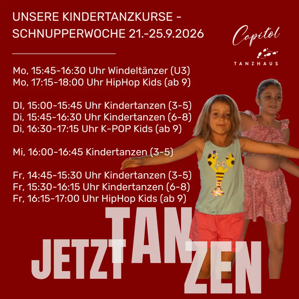 Schnupperwoche Kindertanzkurse