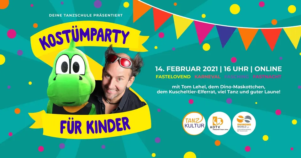 Tanzkultur-Kostümparty für Kinder am Karnevalssonntag