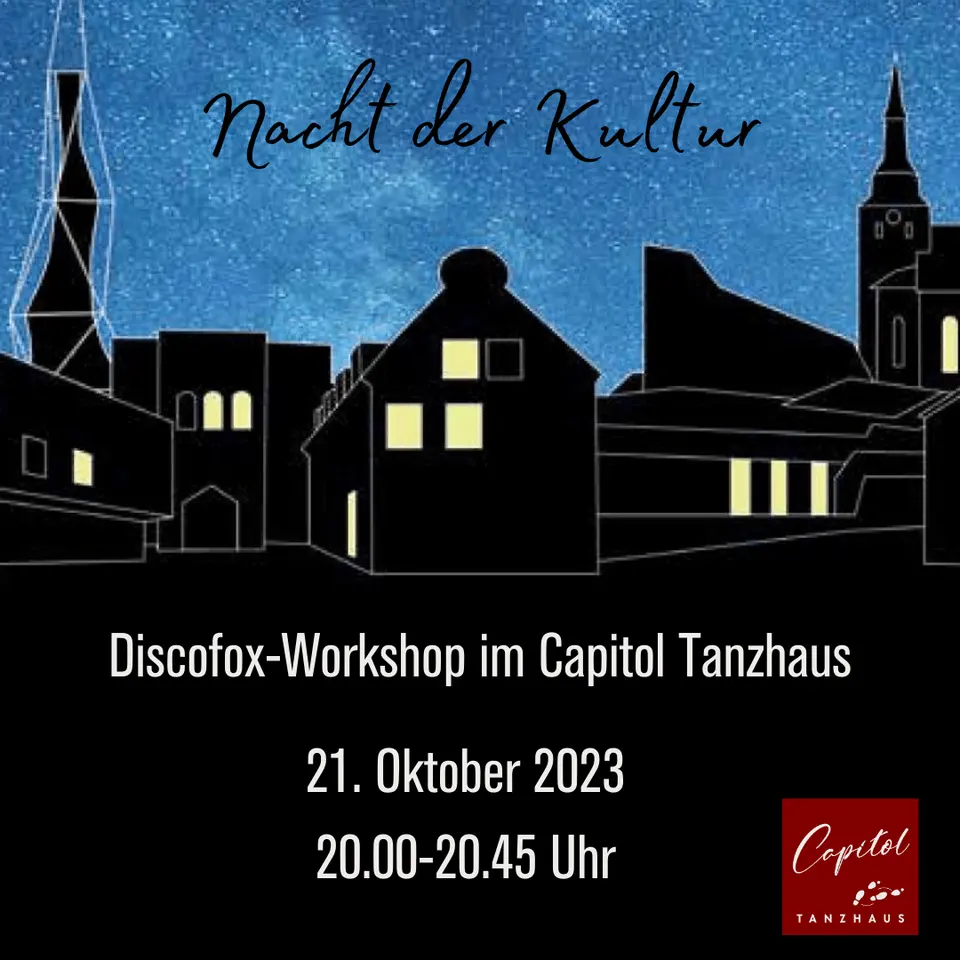 Discofox-Workshop am 21.10.2023 um 20 Uhr