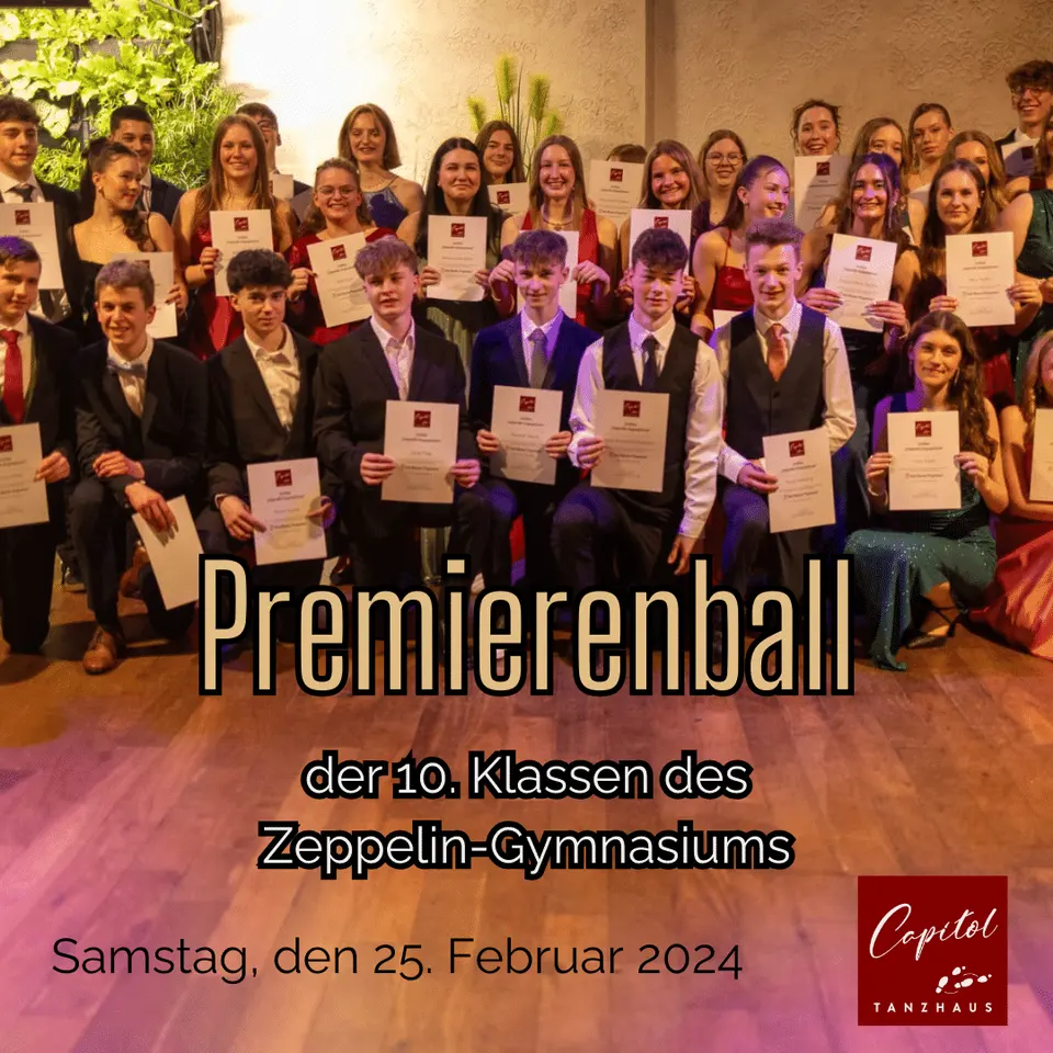 Premierenball der 10. Klassen des Zeppelin-Gymnasiums