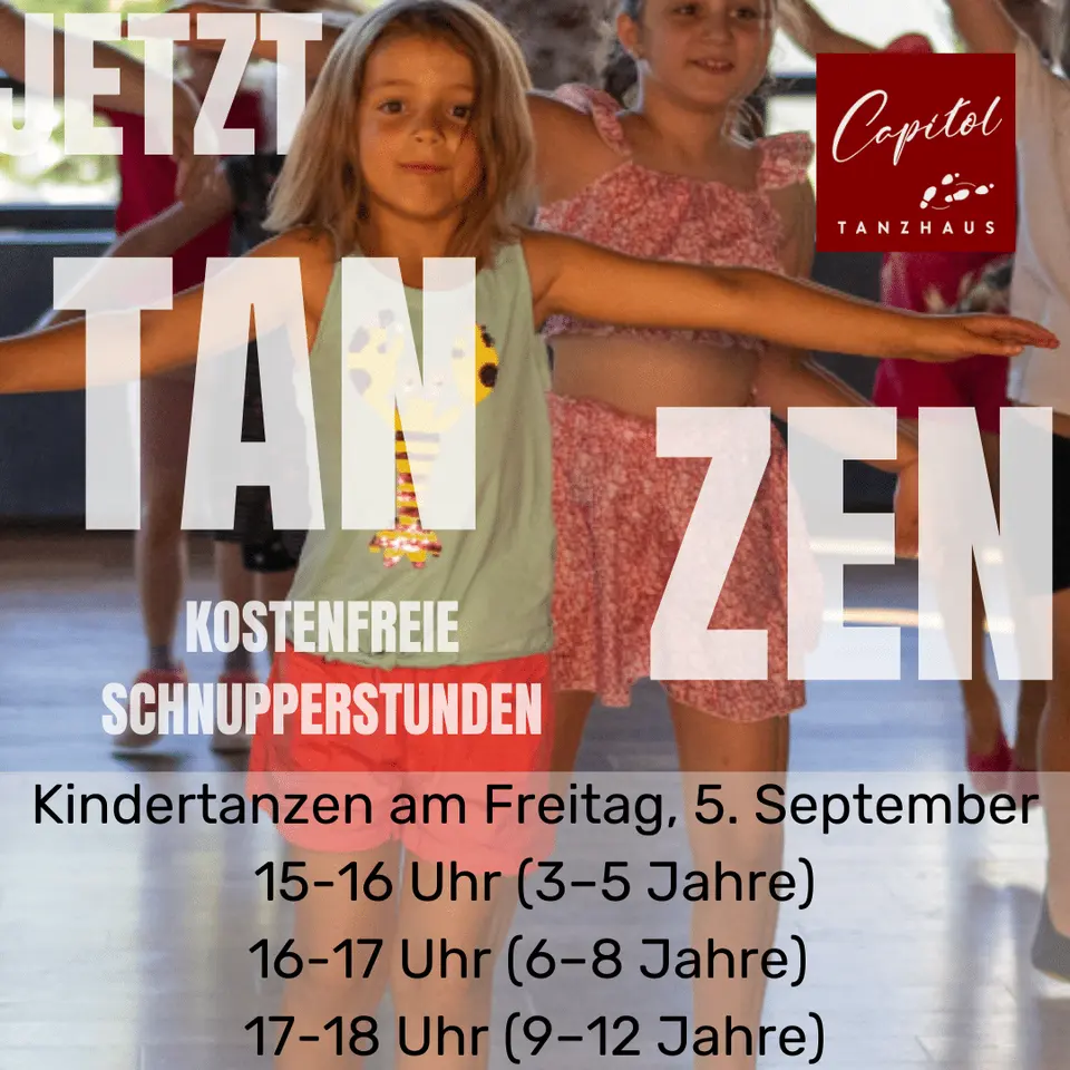 Schnupperstunden Kindertanzen am 5.9.25