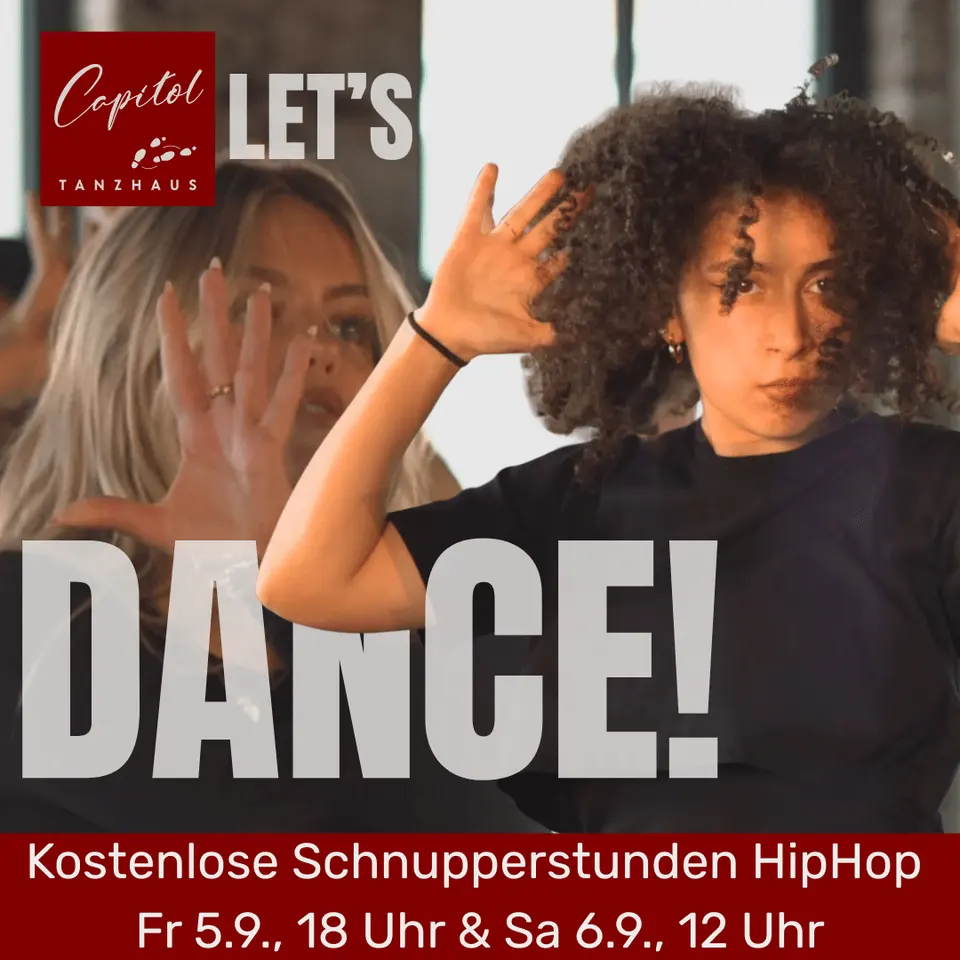 Kostenfreie HipHop-Schnupperstunden 5./6.9.