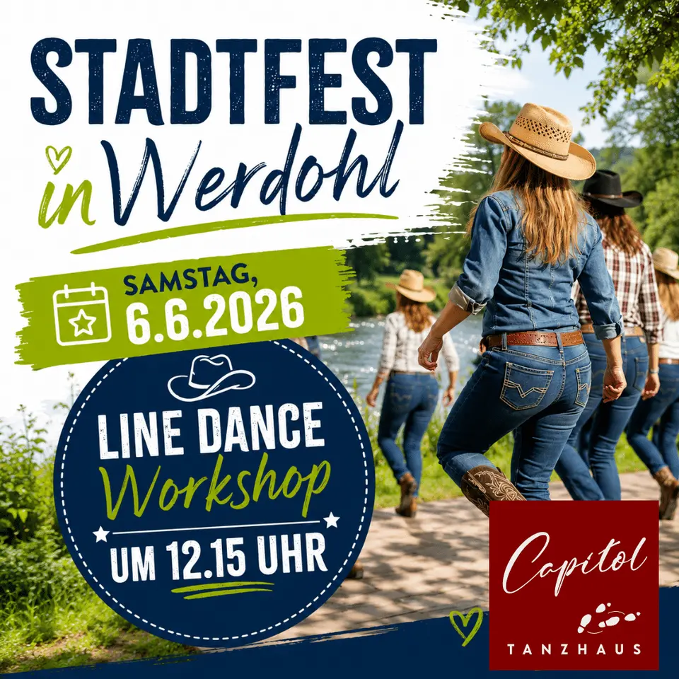 Line Dance-Workshop beim Stadtfest Werdohl – 6.6.2026