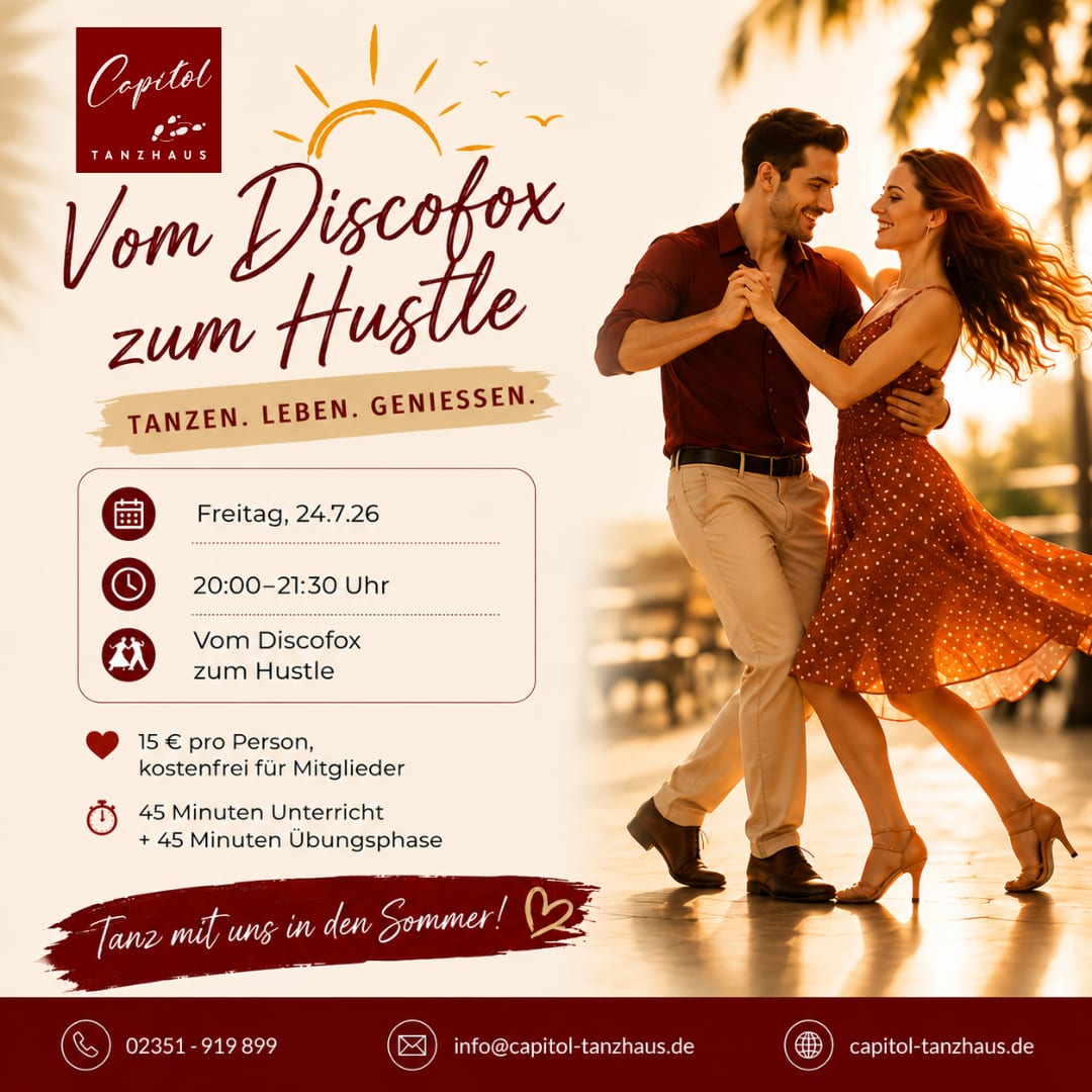 Sommerworkshop: Vom Discofox zum Hustle