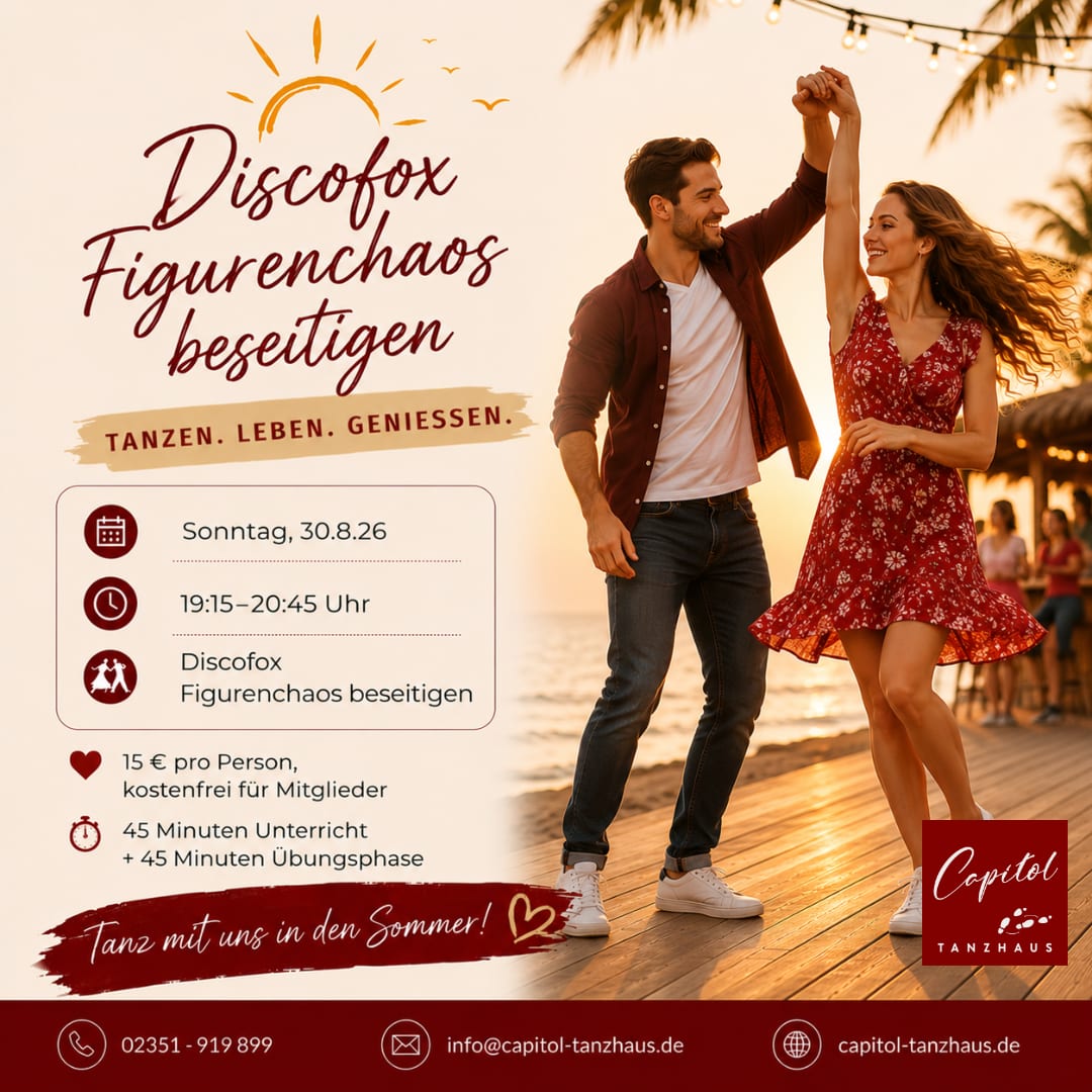 Sommerworkshop: Discofox Figurenchaos beseitigen