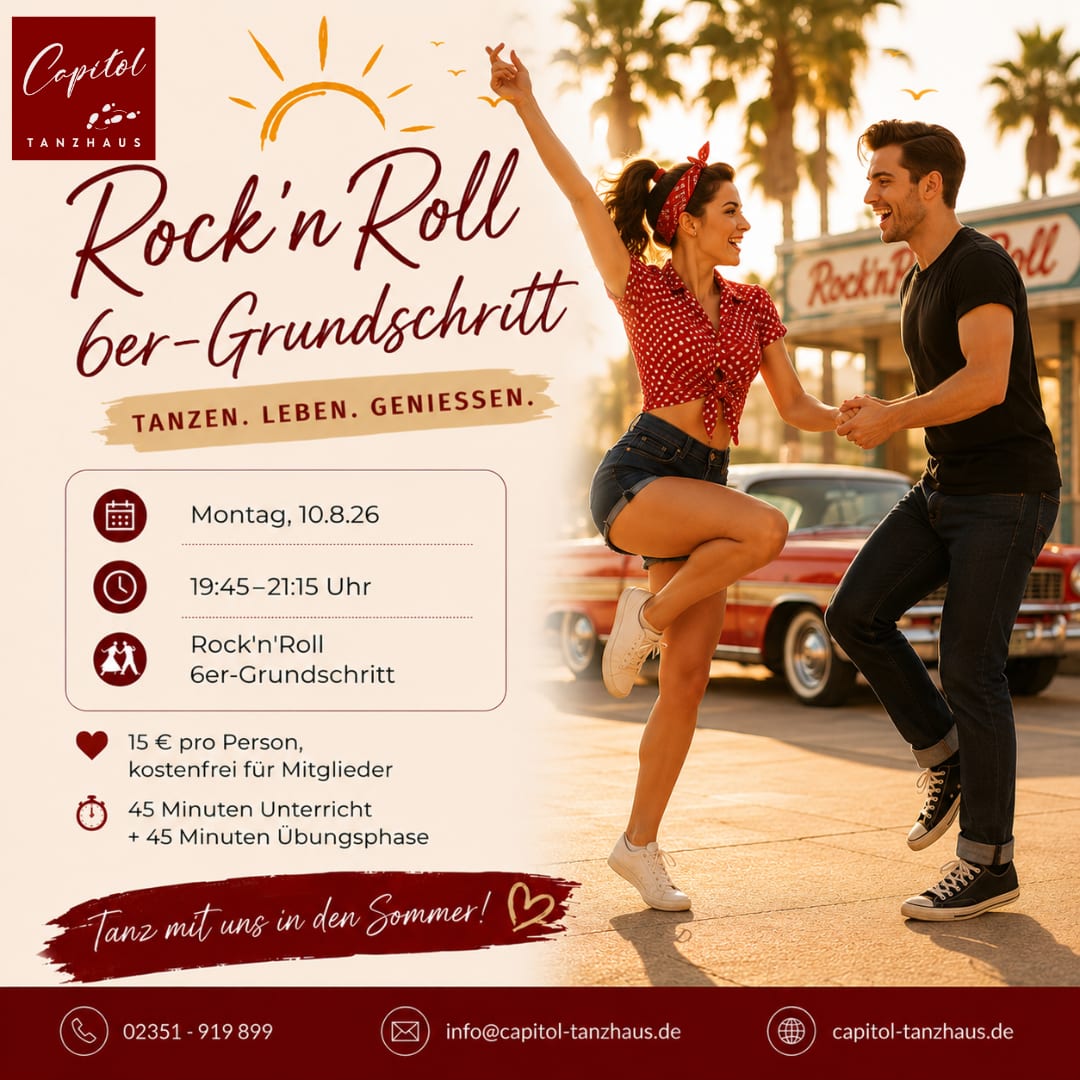 Sommerworkshop: Rock'n'Roll 6er-Grundschritt