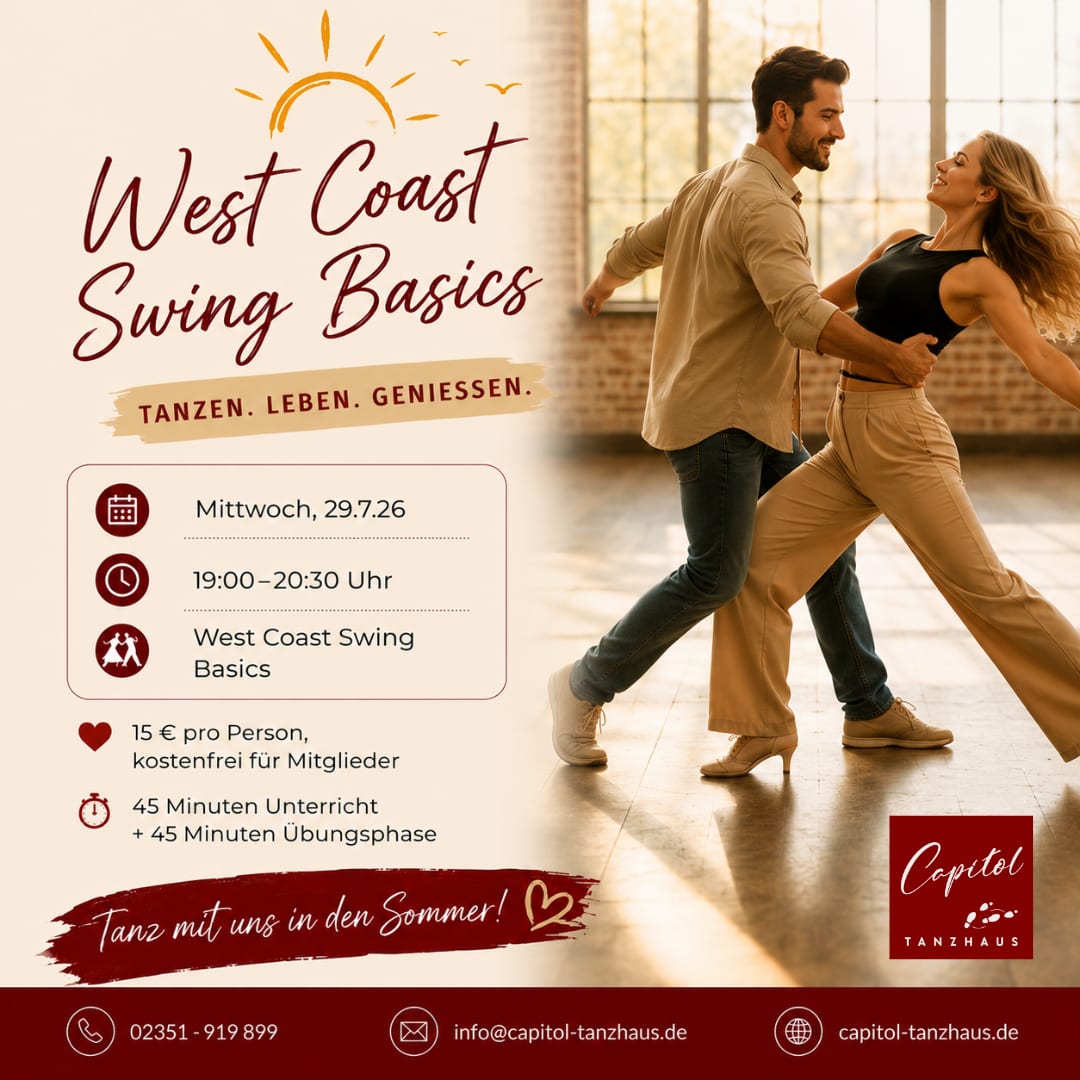 Sommerworkshop: West Coast Swing Basics