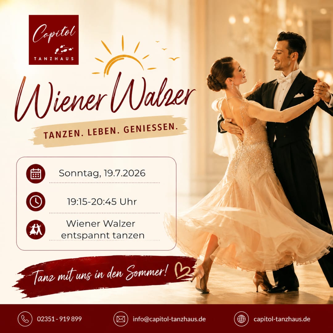 Sommerworkshop: Wiener Walzer entspannt tanzen