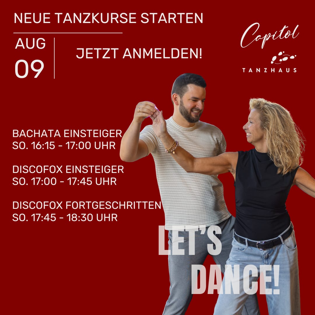 Kursstarts Bachata und Discofox