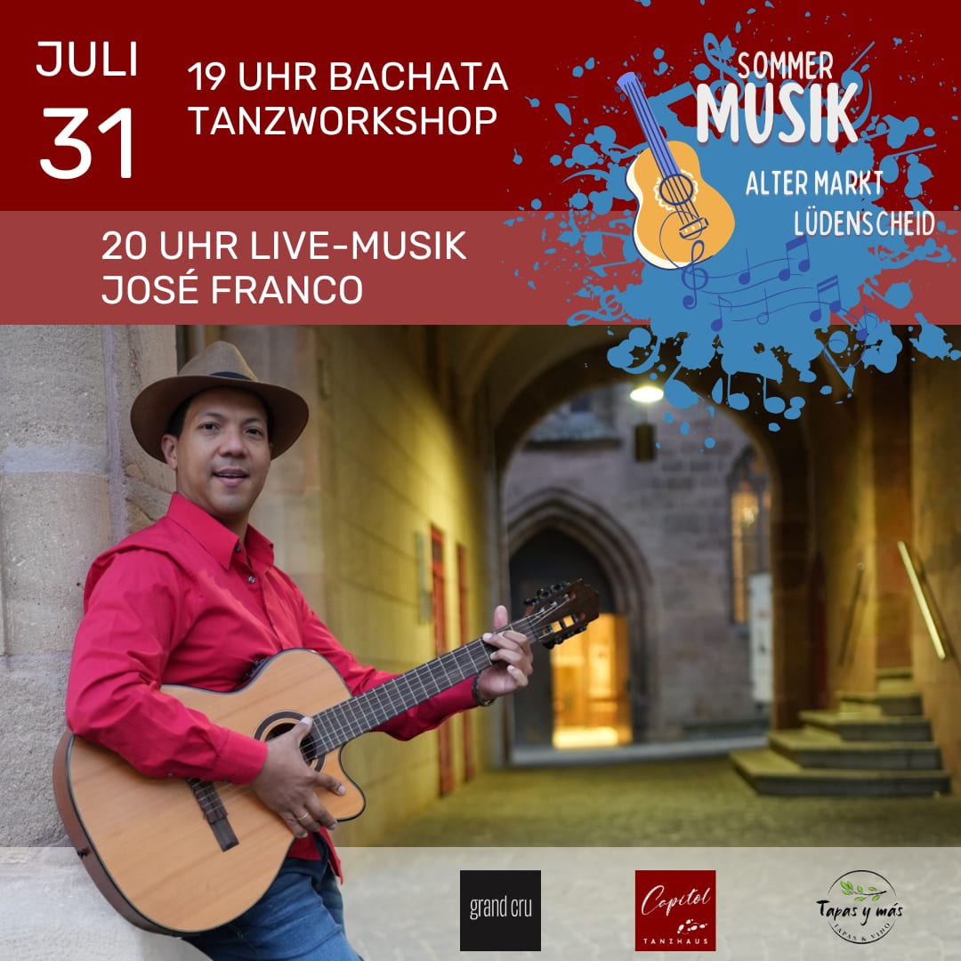 Sommermusik: Bachata-Workshop + Live-Musik von José Franco