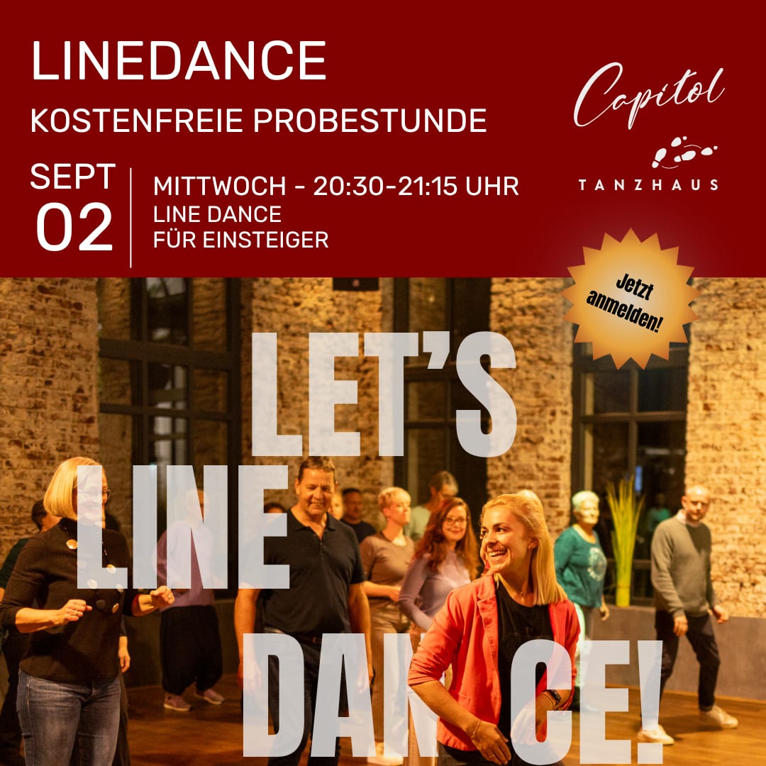 Kostenfreie Schnupperstunde: Line Dance für Einsteiger