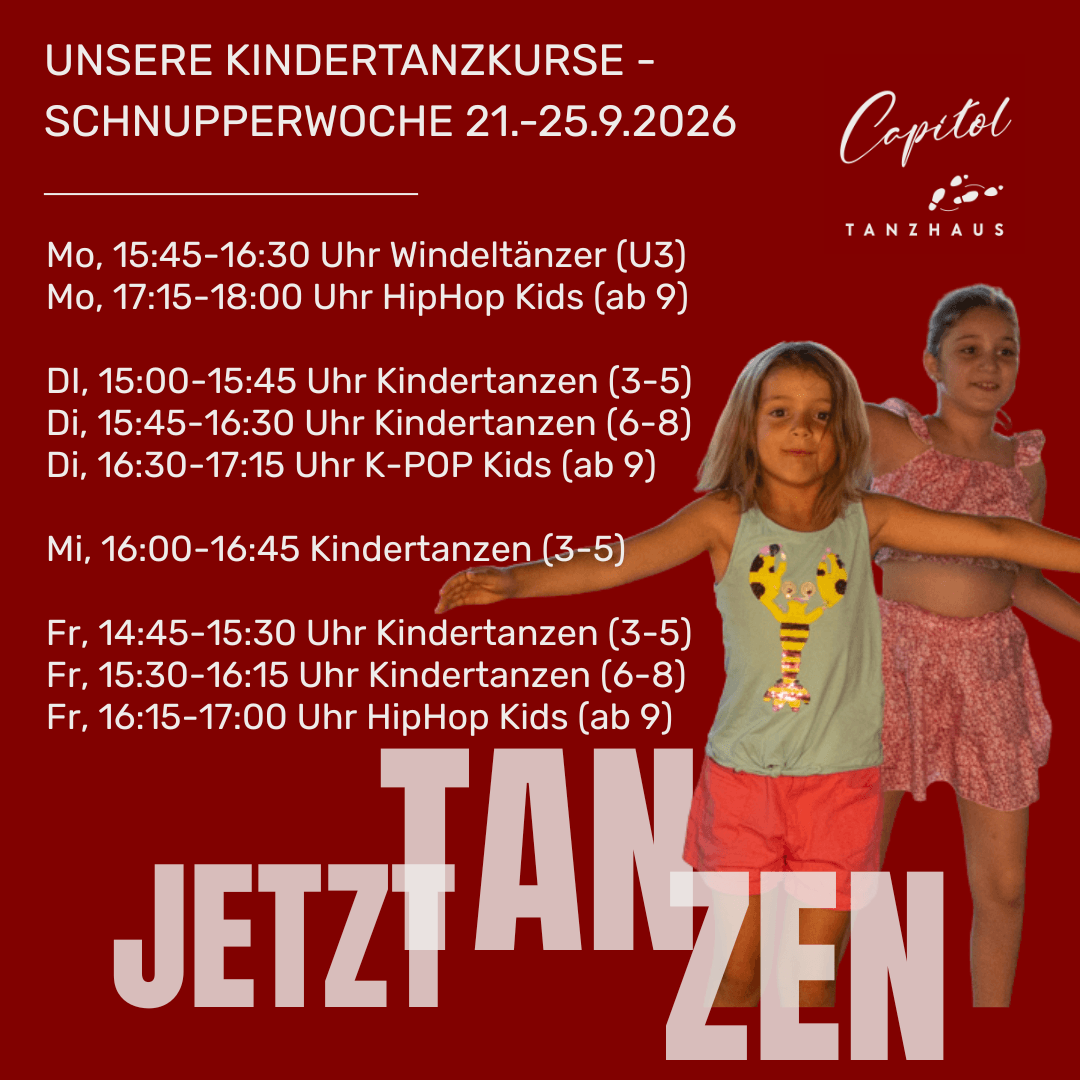 Schnupperwoche Kindertanzkurse