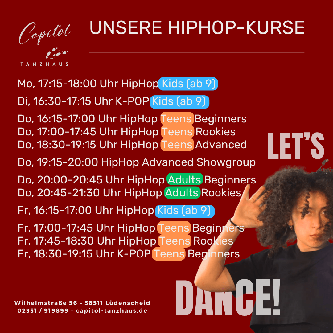 Neue HipHop-Kurse starten im Oktober