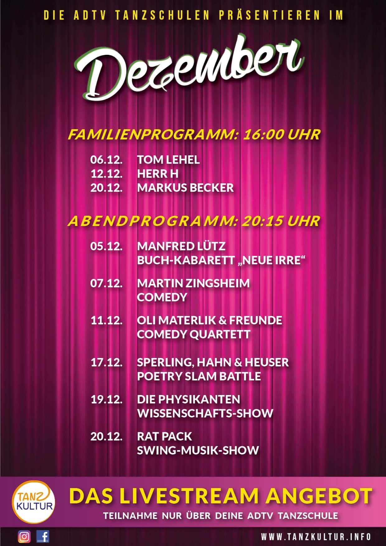Unser Kultur-Programm im Dezember