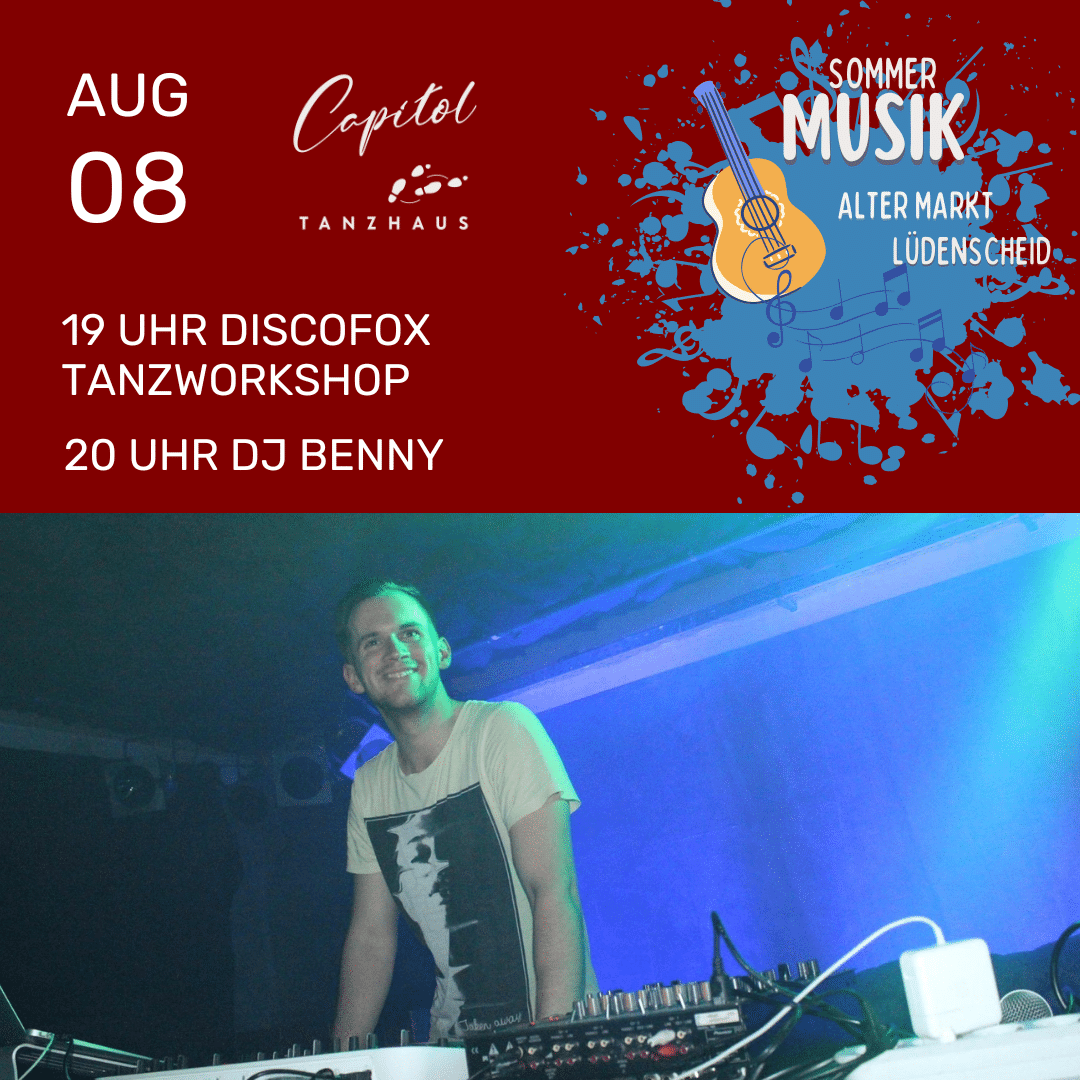 Workshop Discofox – 8. August, 19 Uhr – DJ Benny
