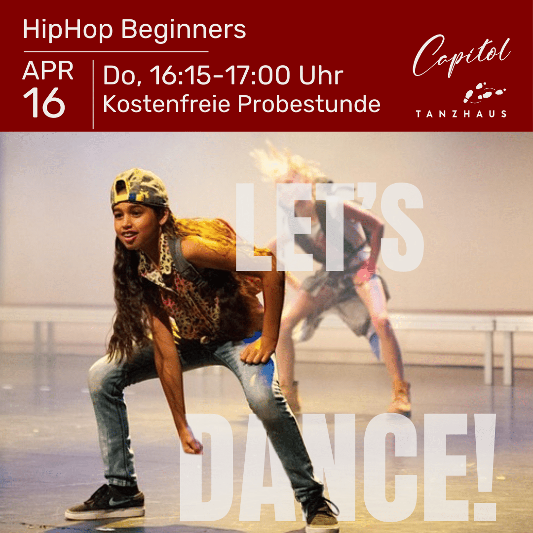 Kostenfreie Probestunde HipHop Beginners